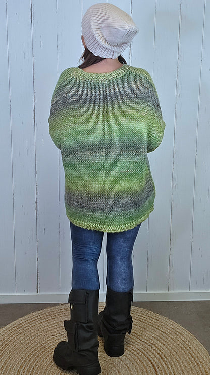 Grethe Strikkegenser Grønn