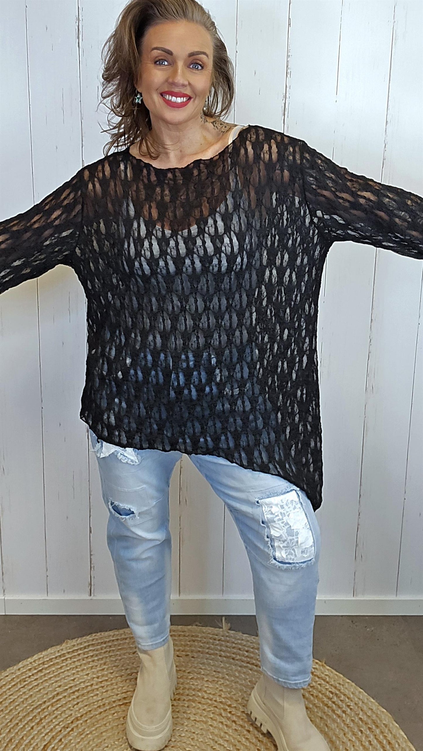 Oline blondetopp svart