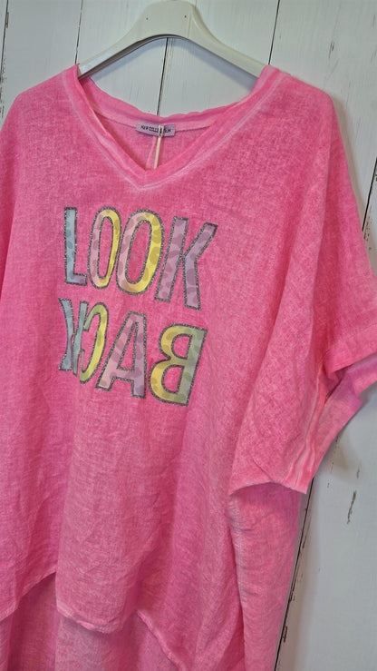 Bella Look Back topp rosa