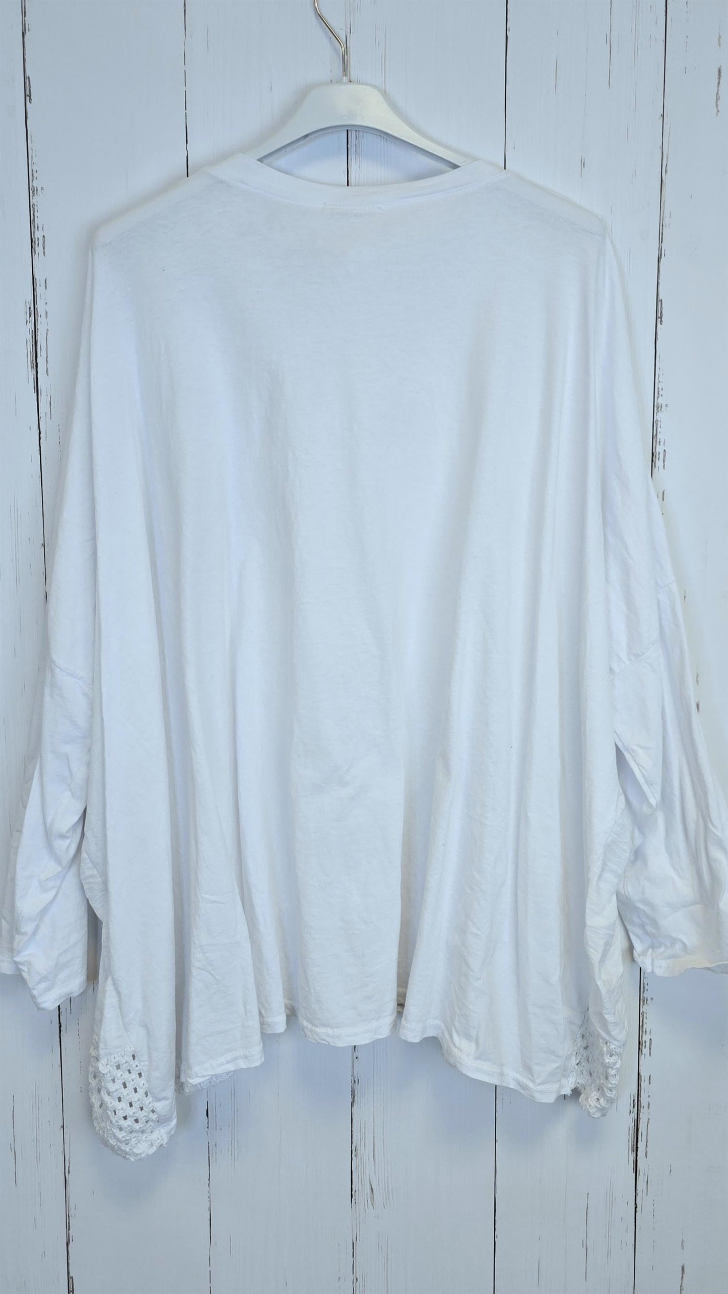 Giselle baggy topp hvit