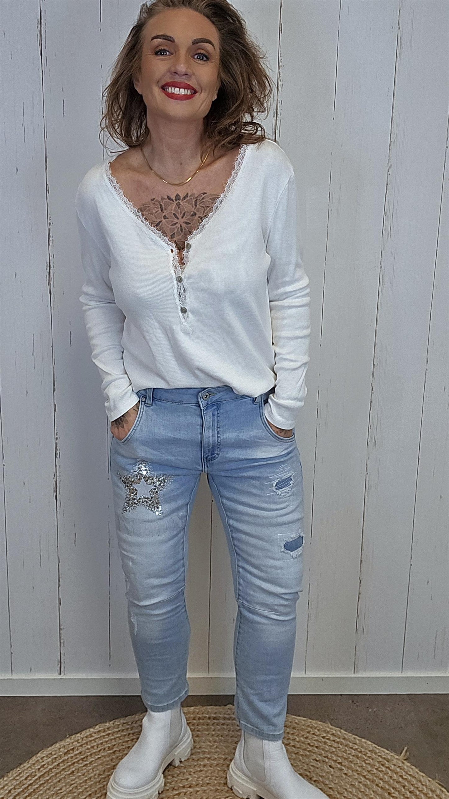 Idun jeans lys denim