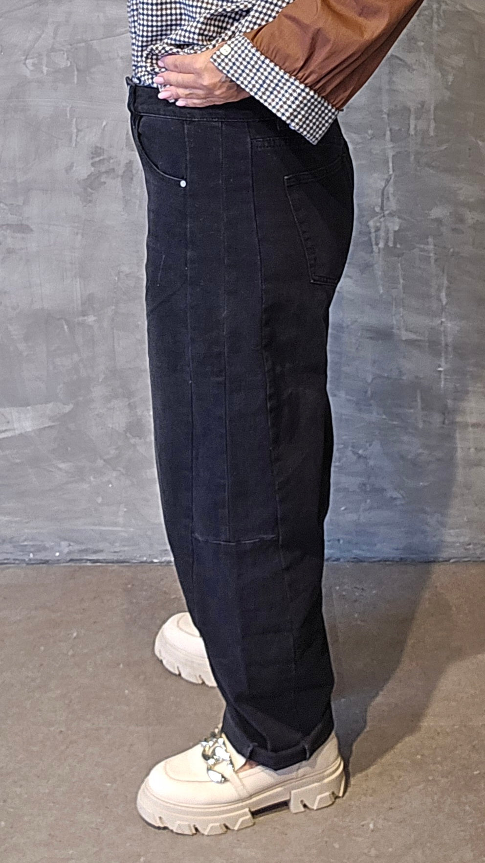 Mari baggy jeans svart