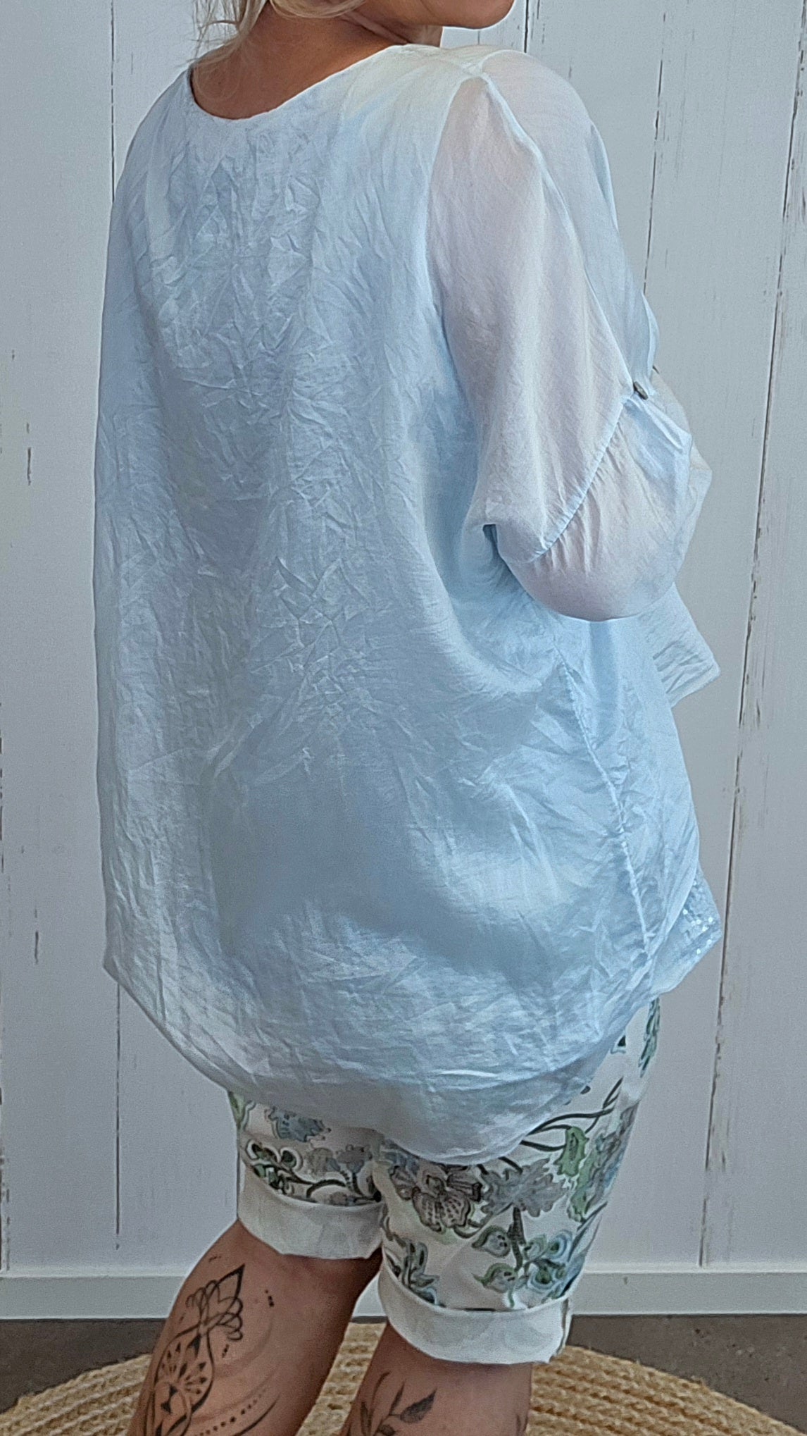 Gaya Lag-på-Lag Topp blå