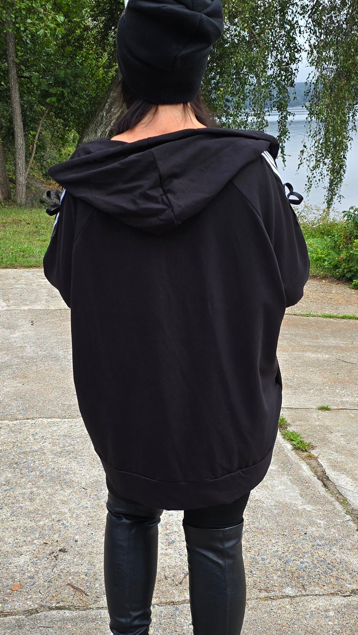 Amanda hettejakke svart