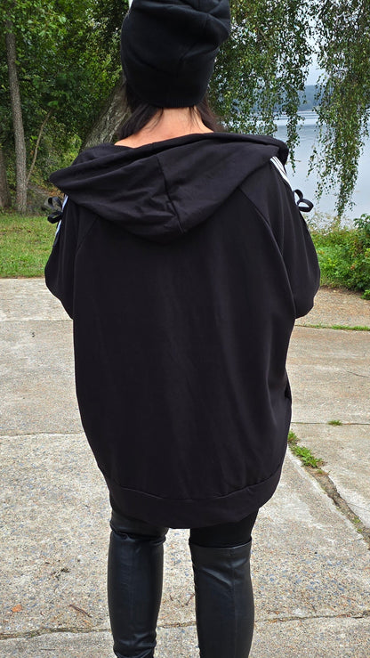 Amanda hettejakke svart