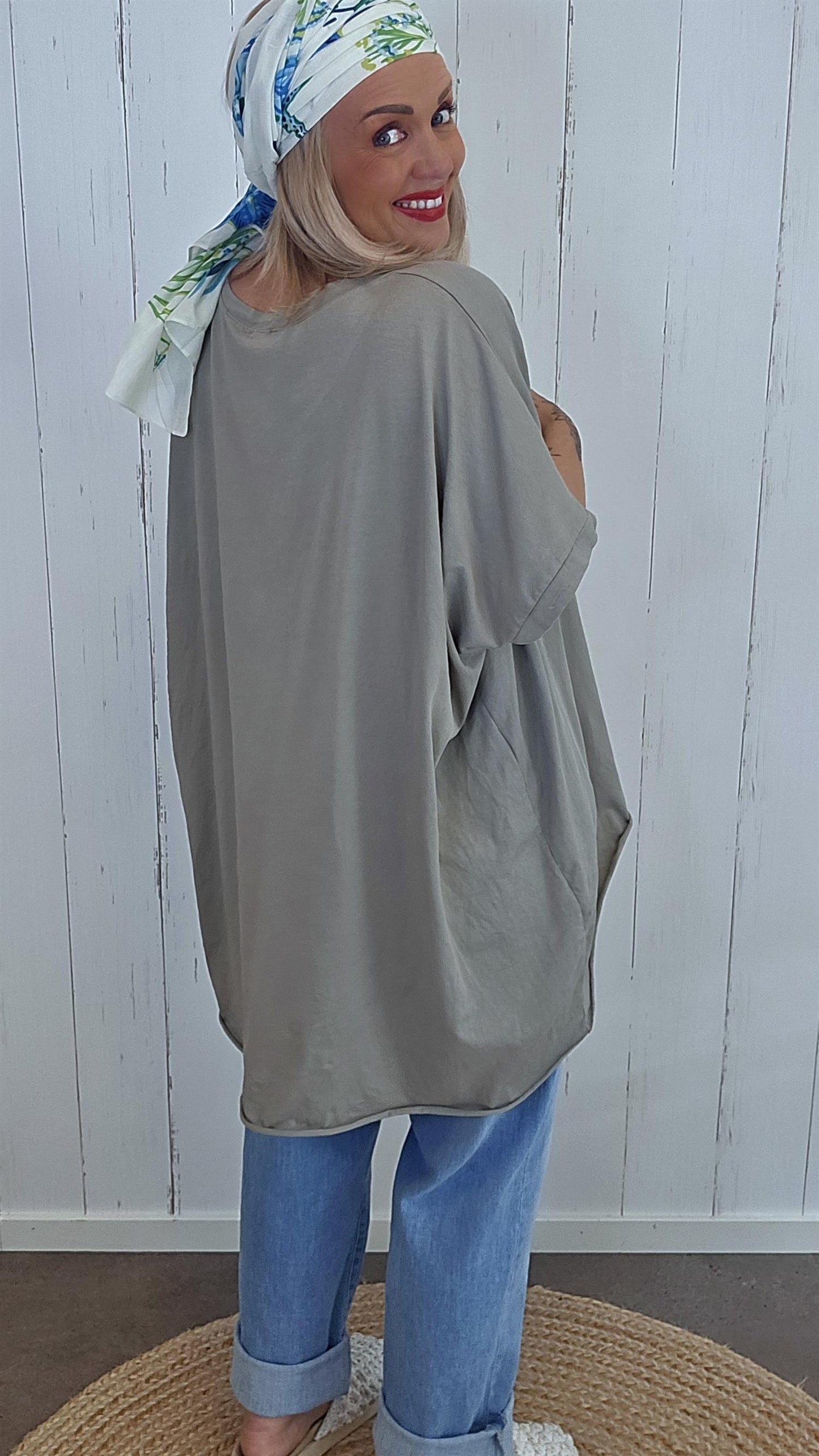 Fanny topp taupe