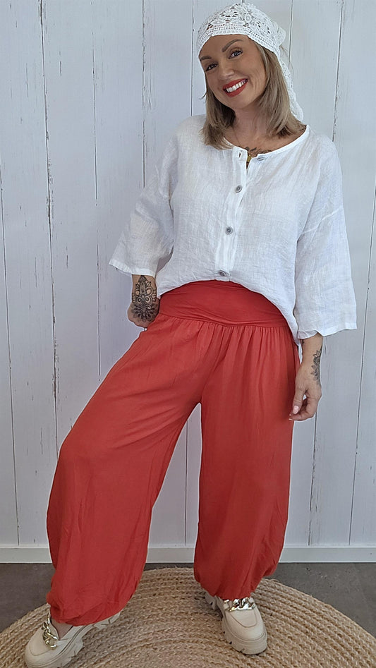 Henriette bukse rød