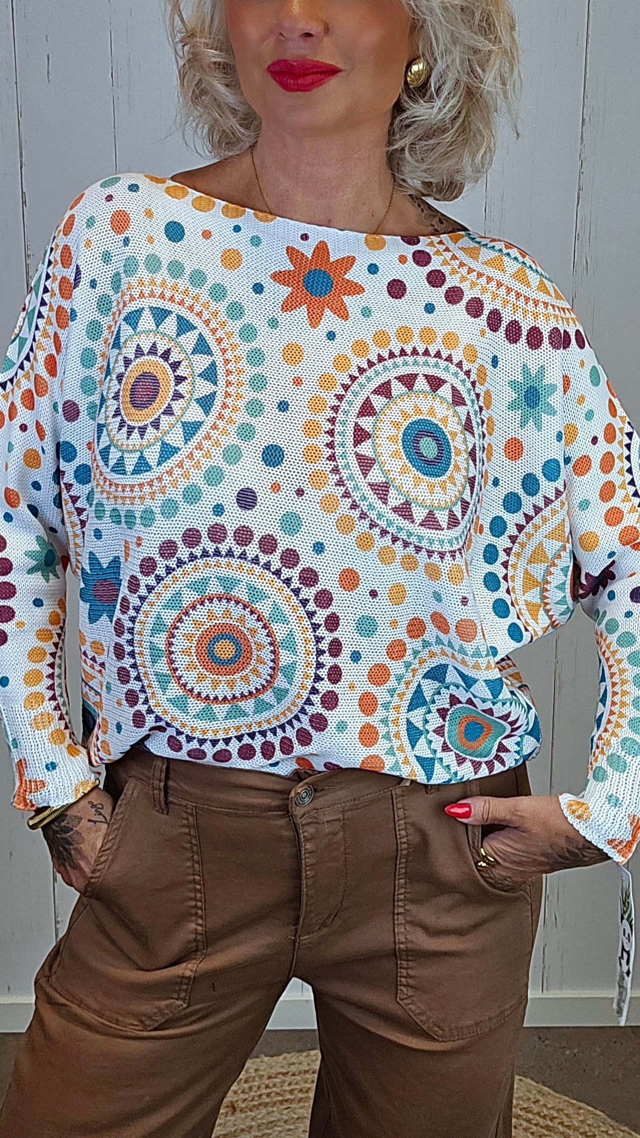 Lilly genser med print