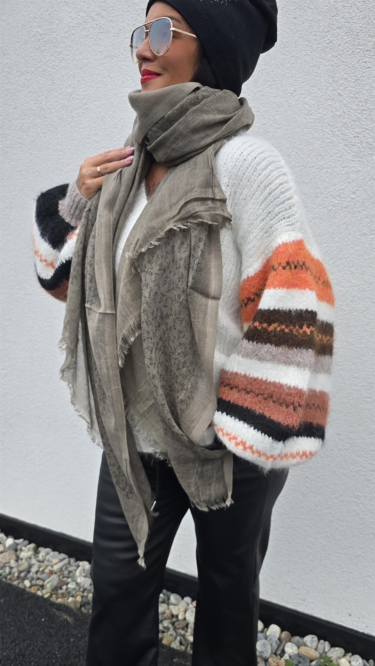 Tanja skjerf taupe