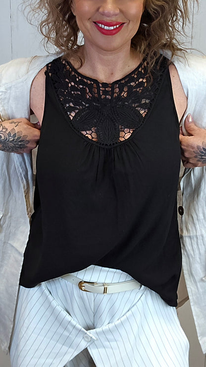 Julia blondetopp svart