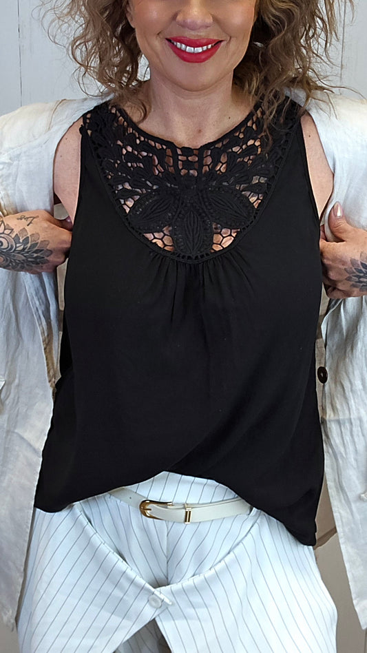 Julia blondetopp svart