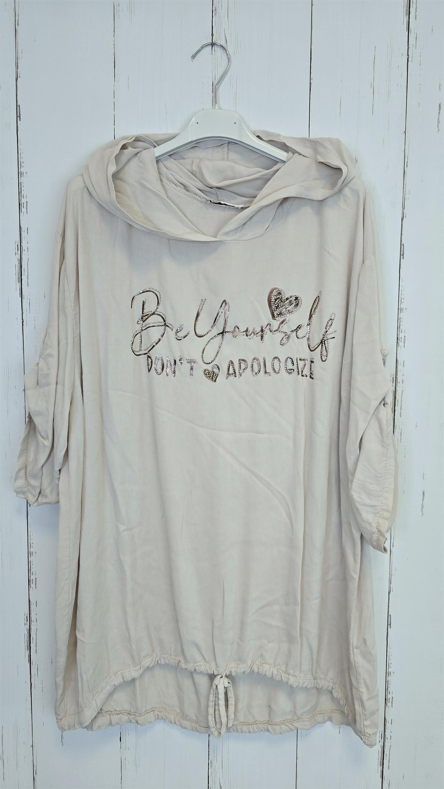 Vilma hettetopp beige