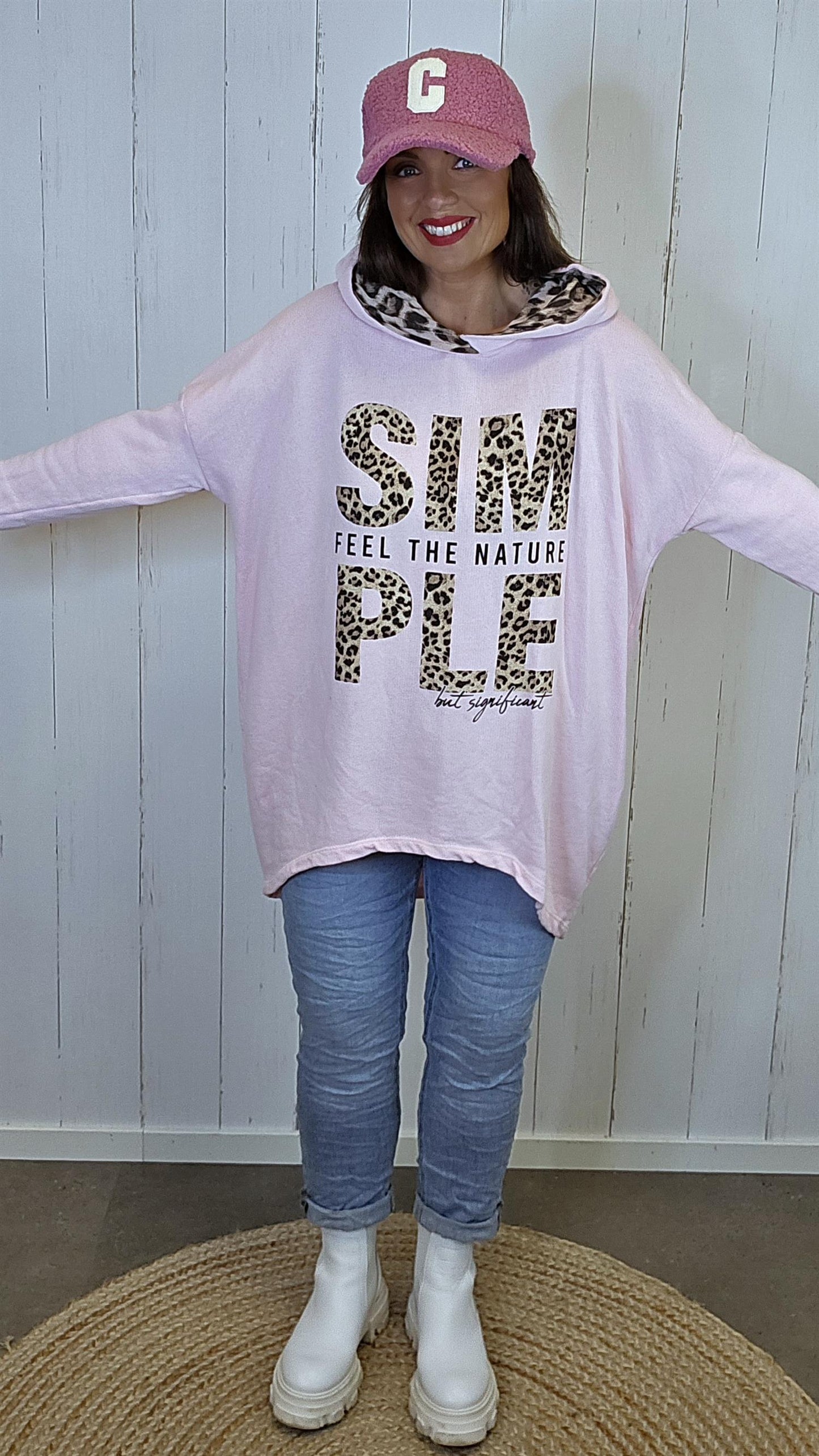 Simone hettegenser rosa