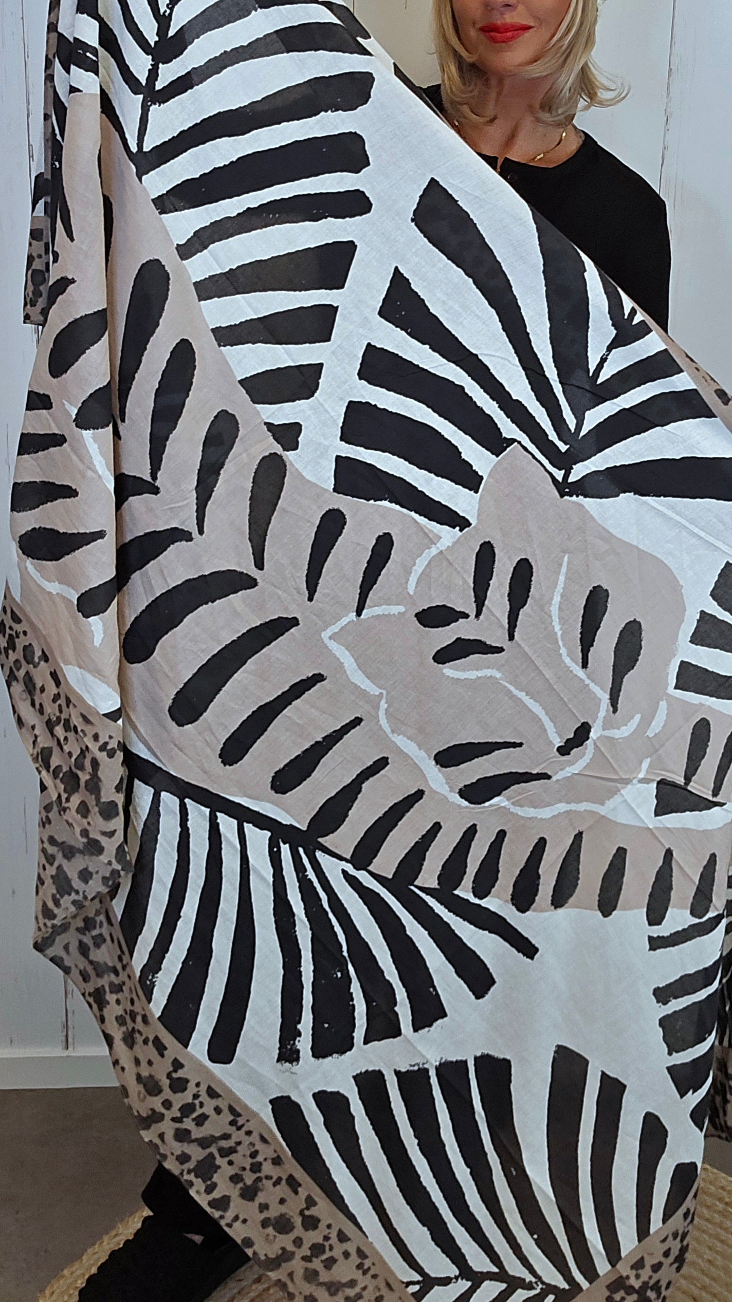 Wendy skjerf taupe