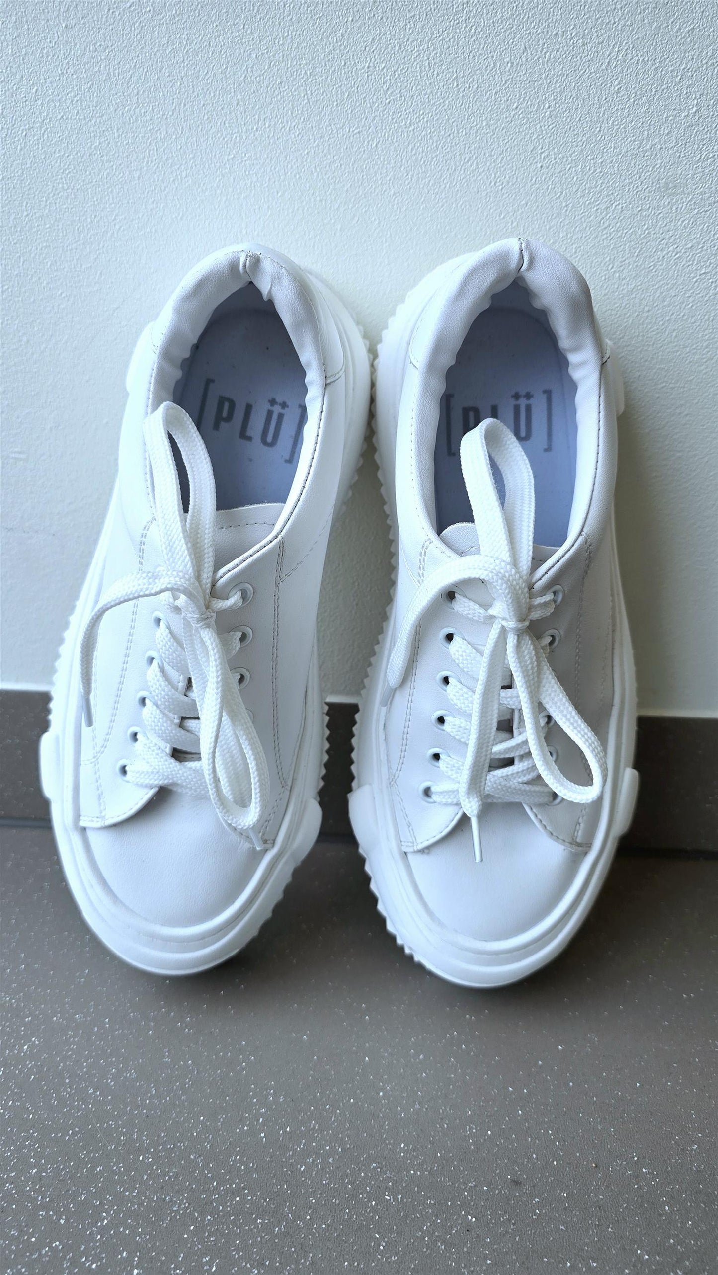 Plü shoe hvit