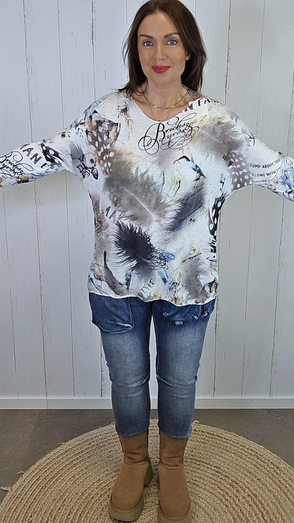 Clara Fjærprint Topp