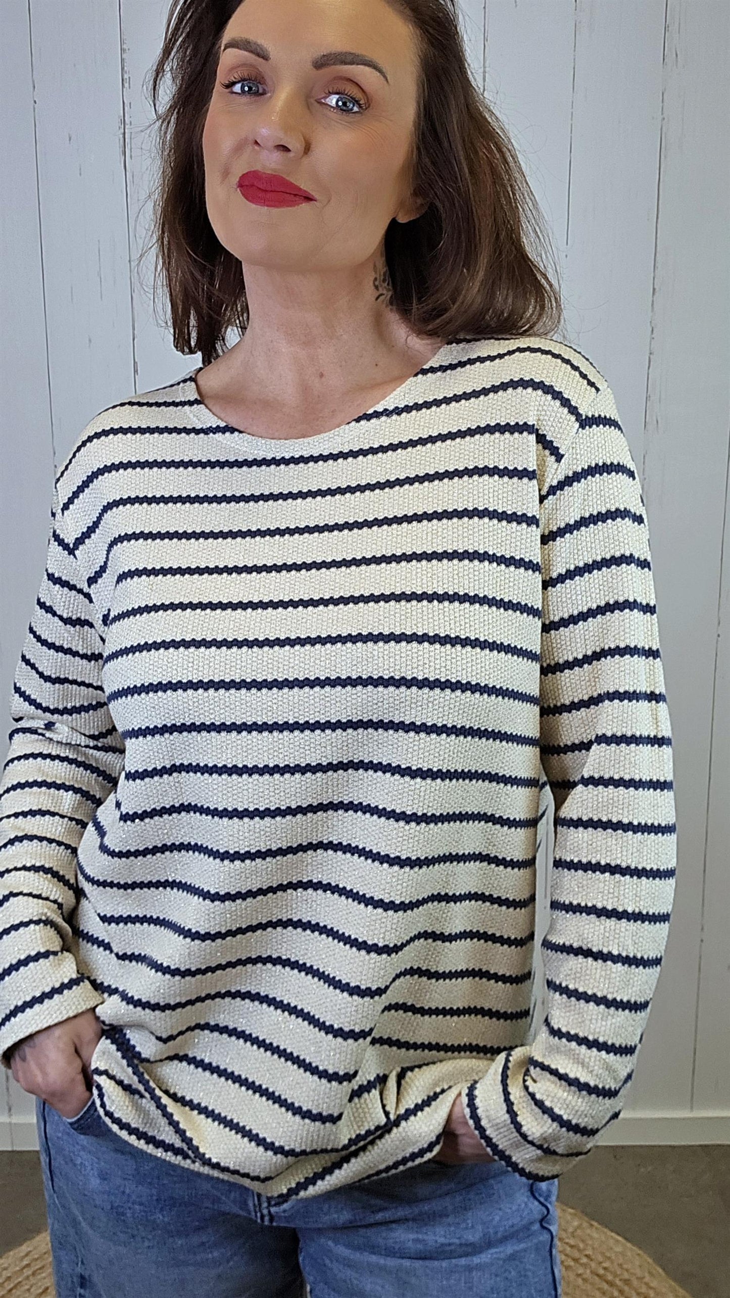 Marielle Stripet Genser