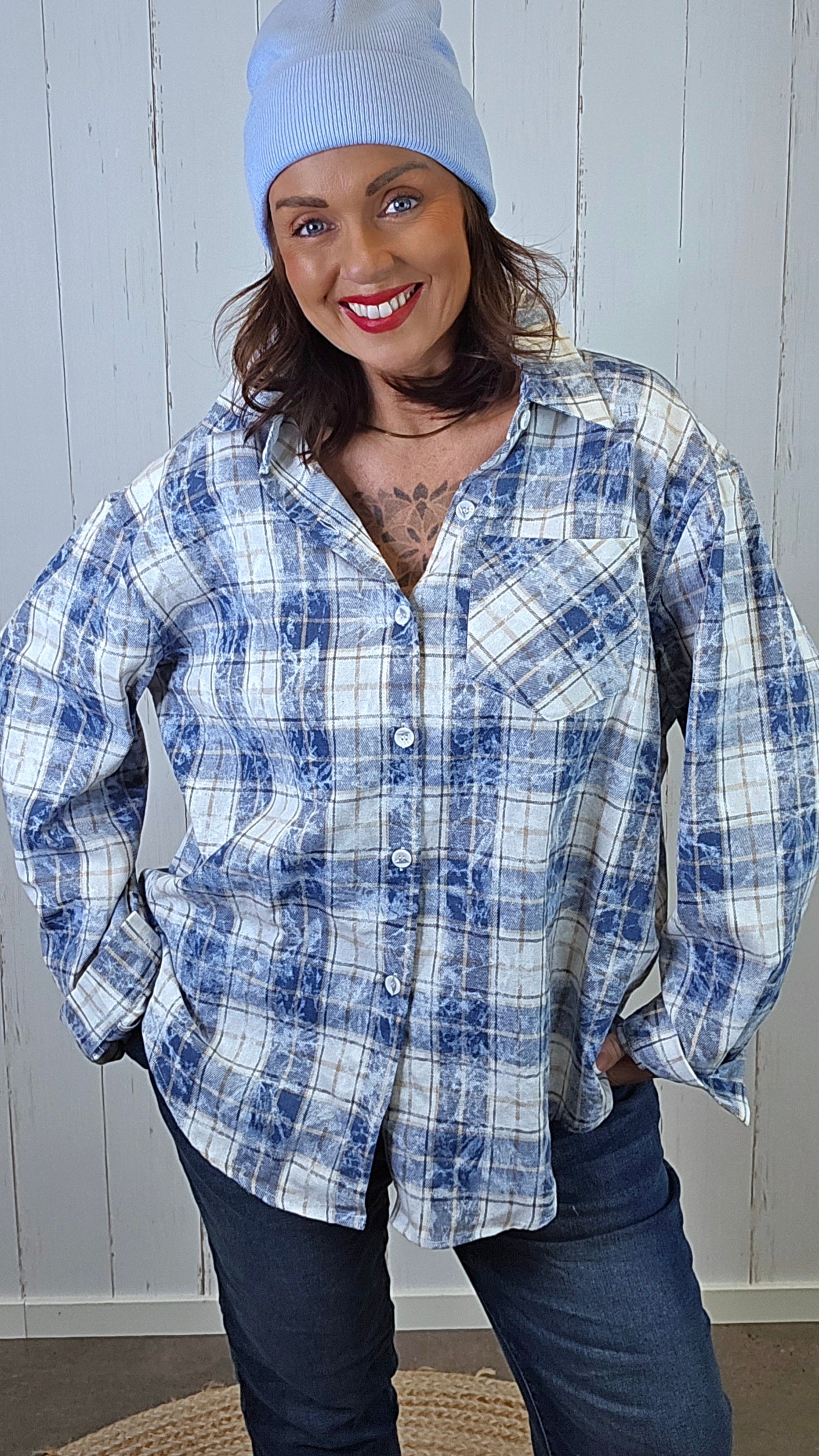 Stella Rute Skjorte blå