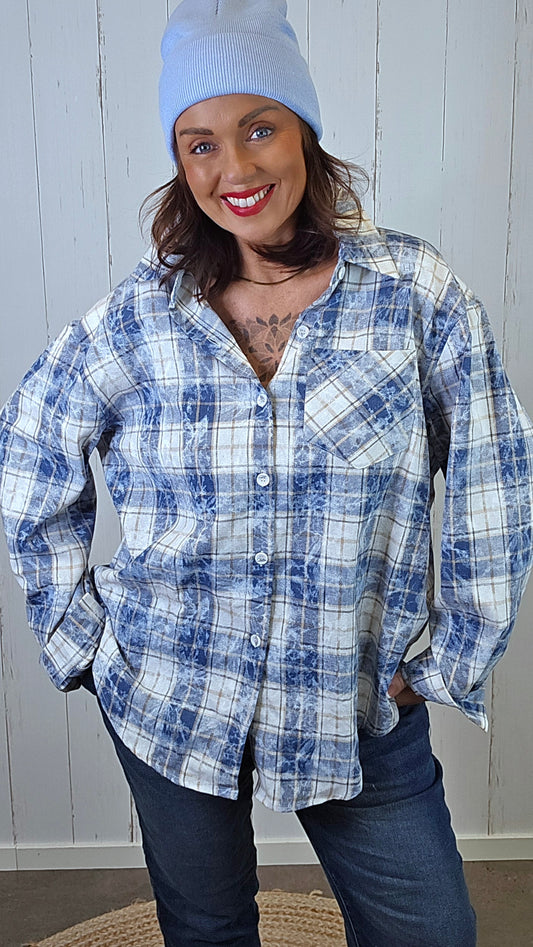 Stella Rute Skjorte blå