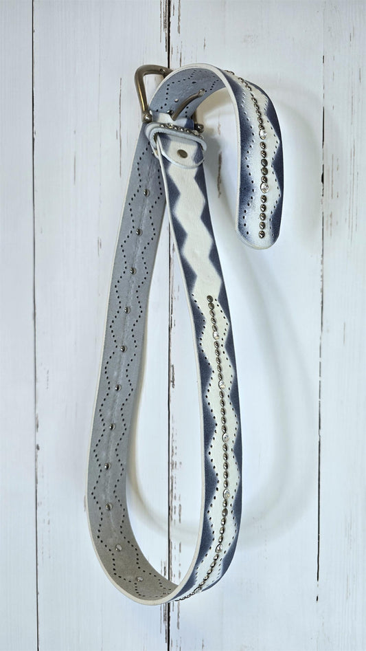 Vicky belte blå/hvit