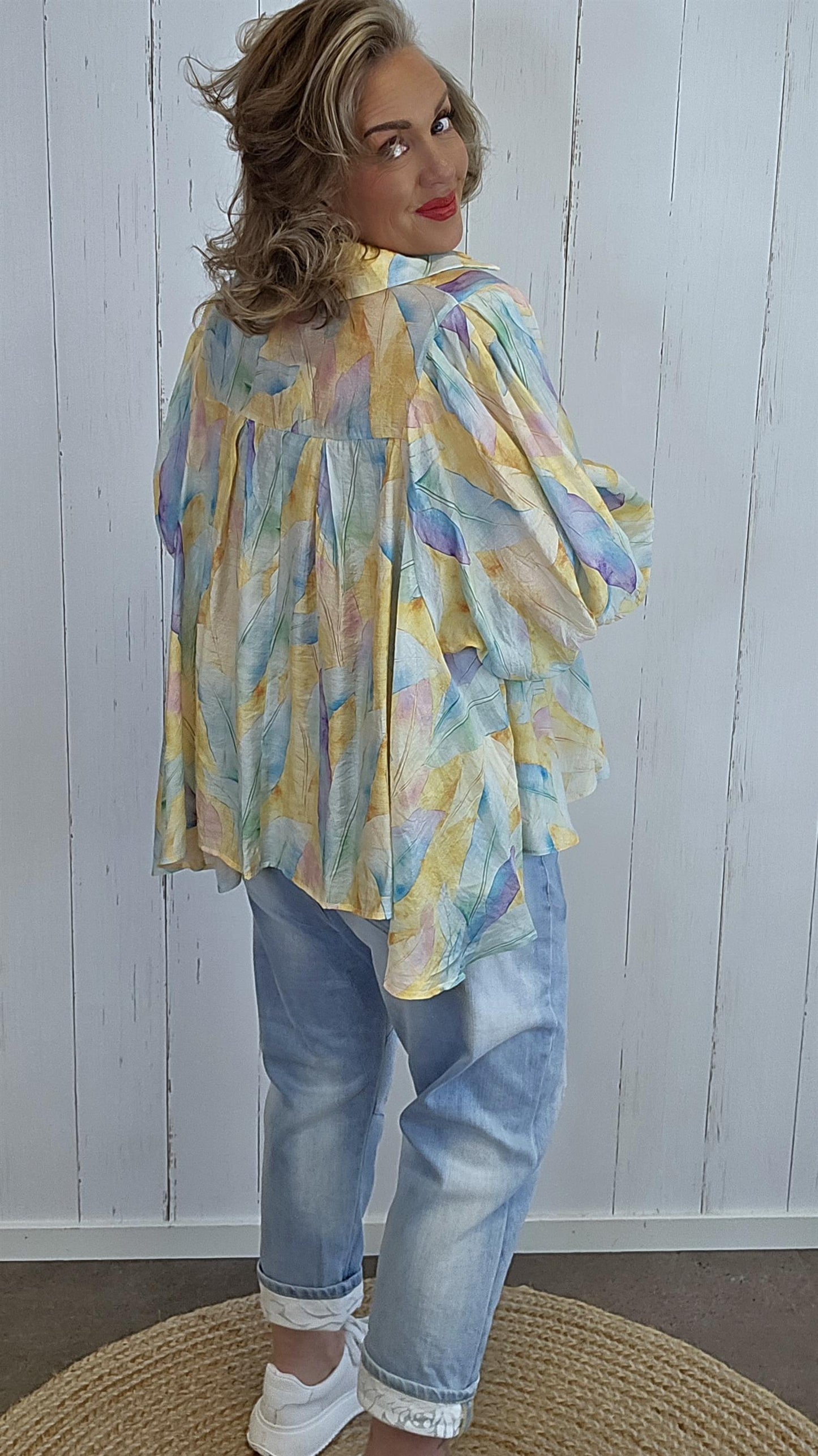 Mira skjorte pastell print