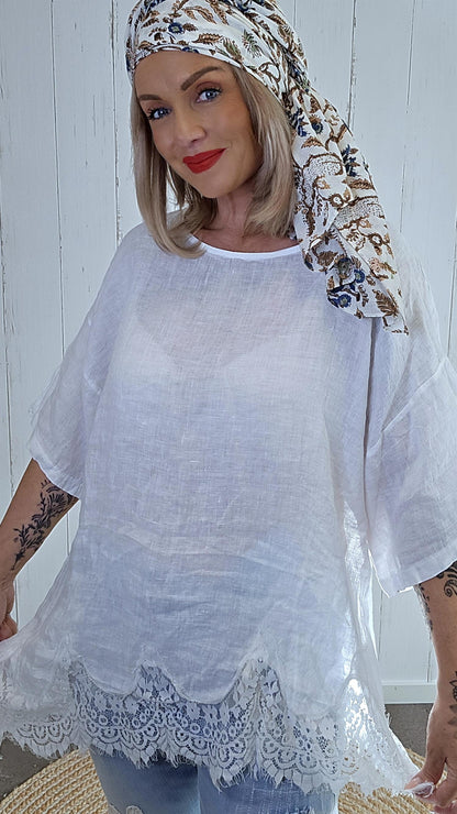 Lin Topp med  Asymetriskblonde kant