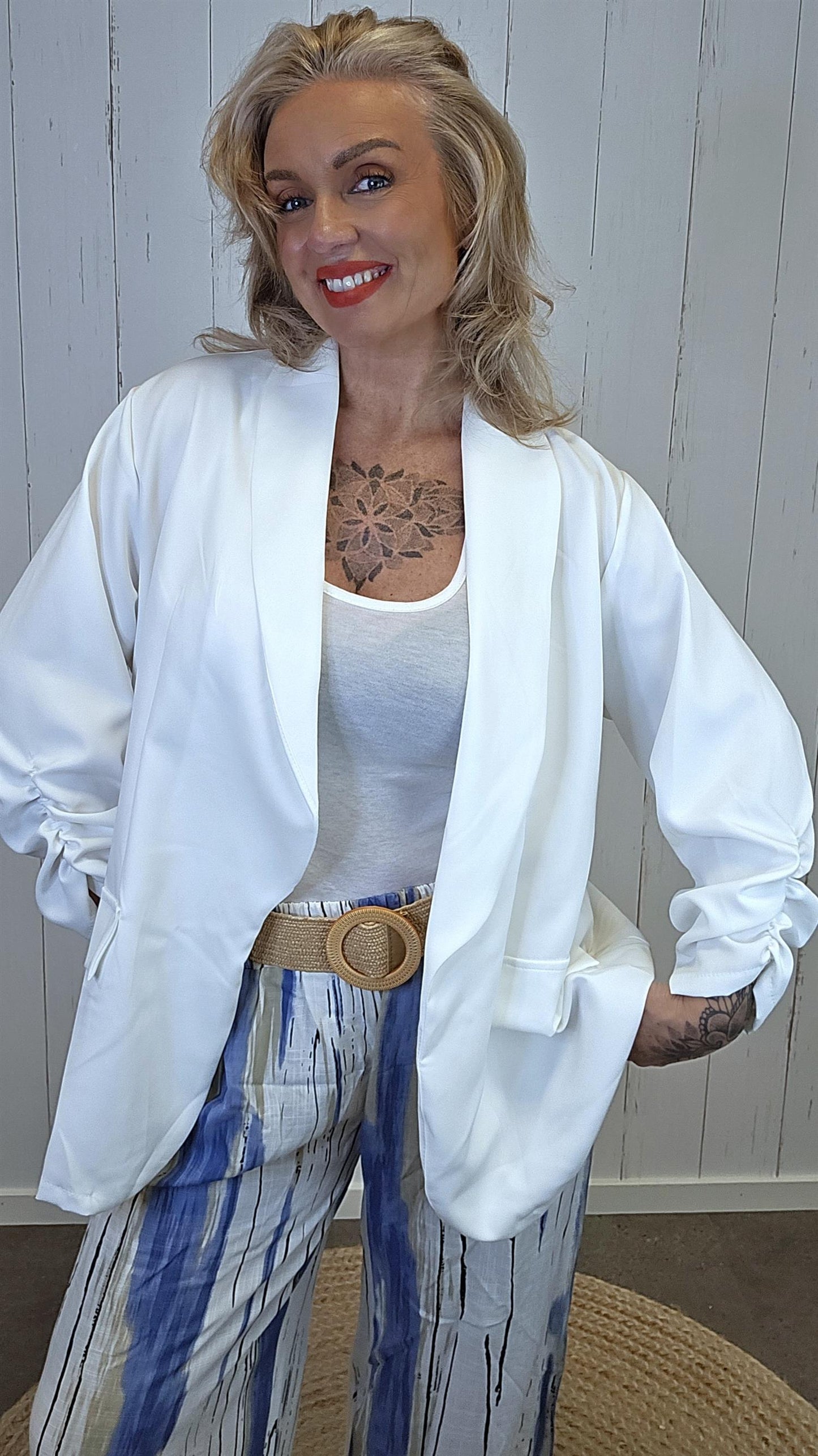 Tina blazer offwhite