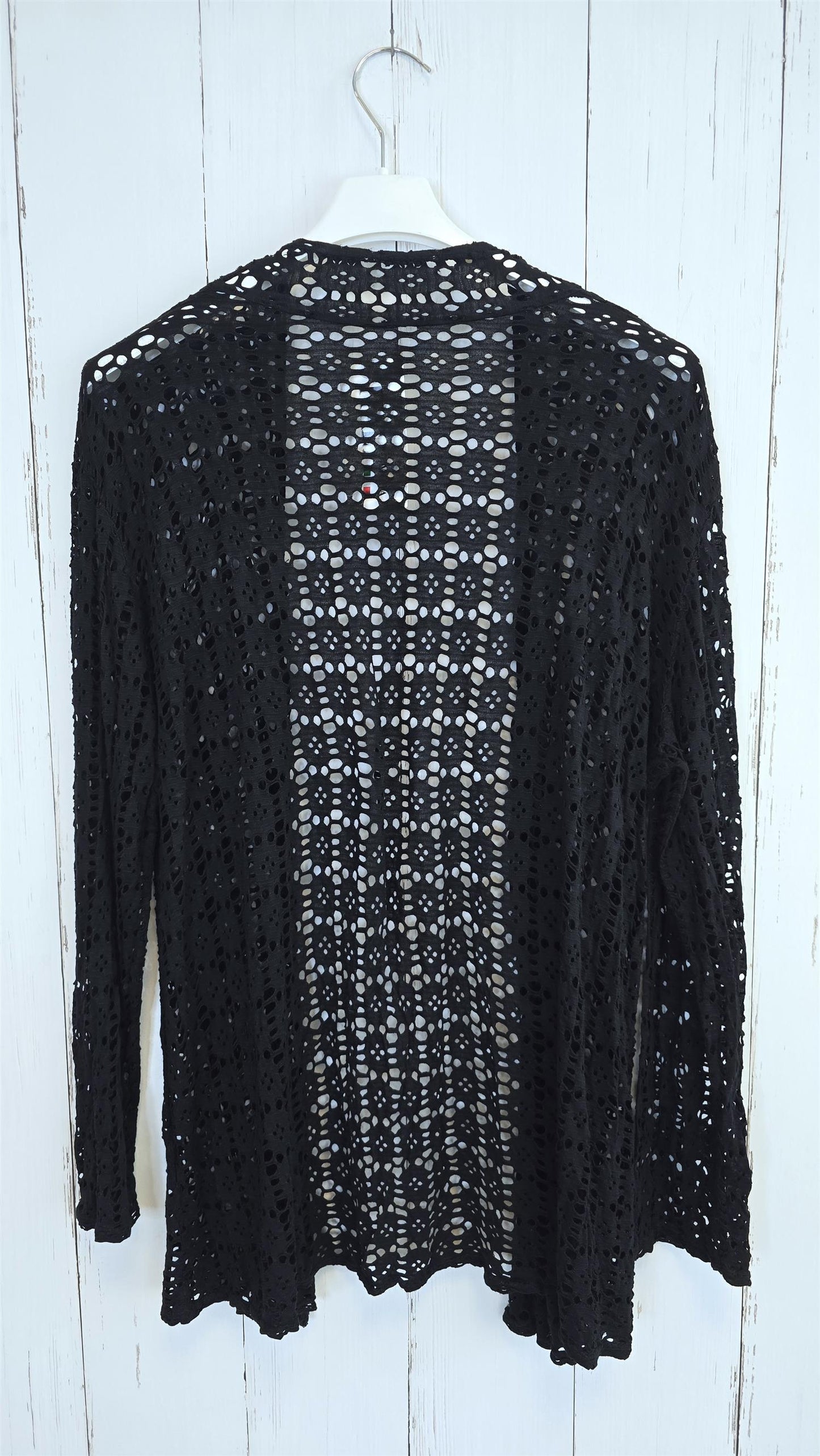 Leora lang blondecardigan svart