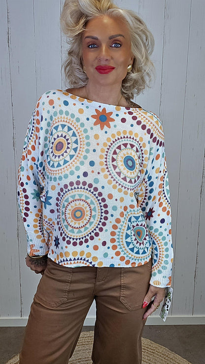 Lilly genser med print