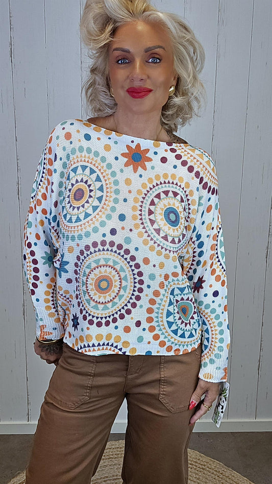 Lilly genser med print