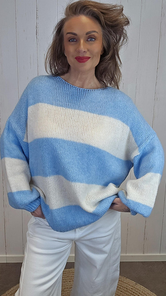 Nadja genser blå