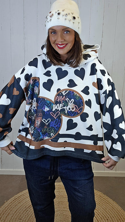 Sahara hettegenser med hjerte