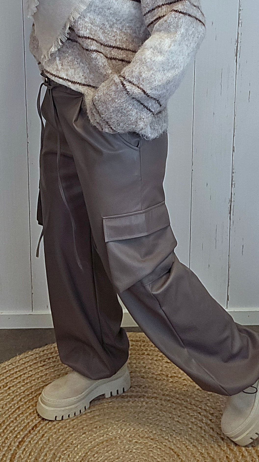 Tracy bukse taupe