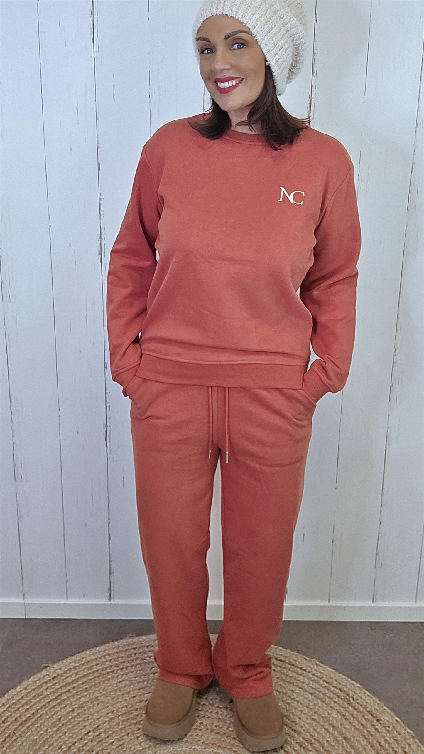 Caroline Joggesett orangerød