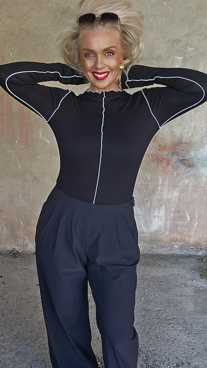 Petronio bukse technical jersey svart