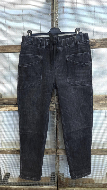 Vega jeans med doble skrålommer svart