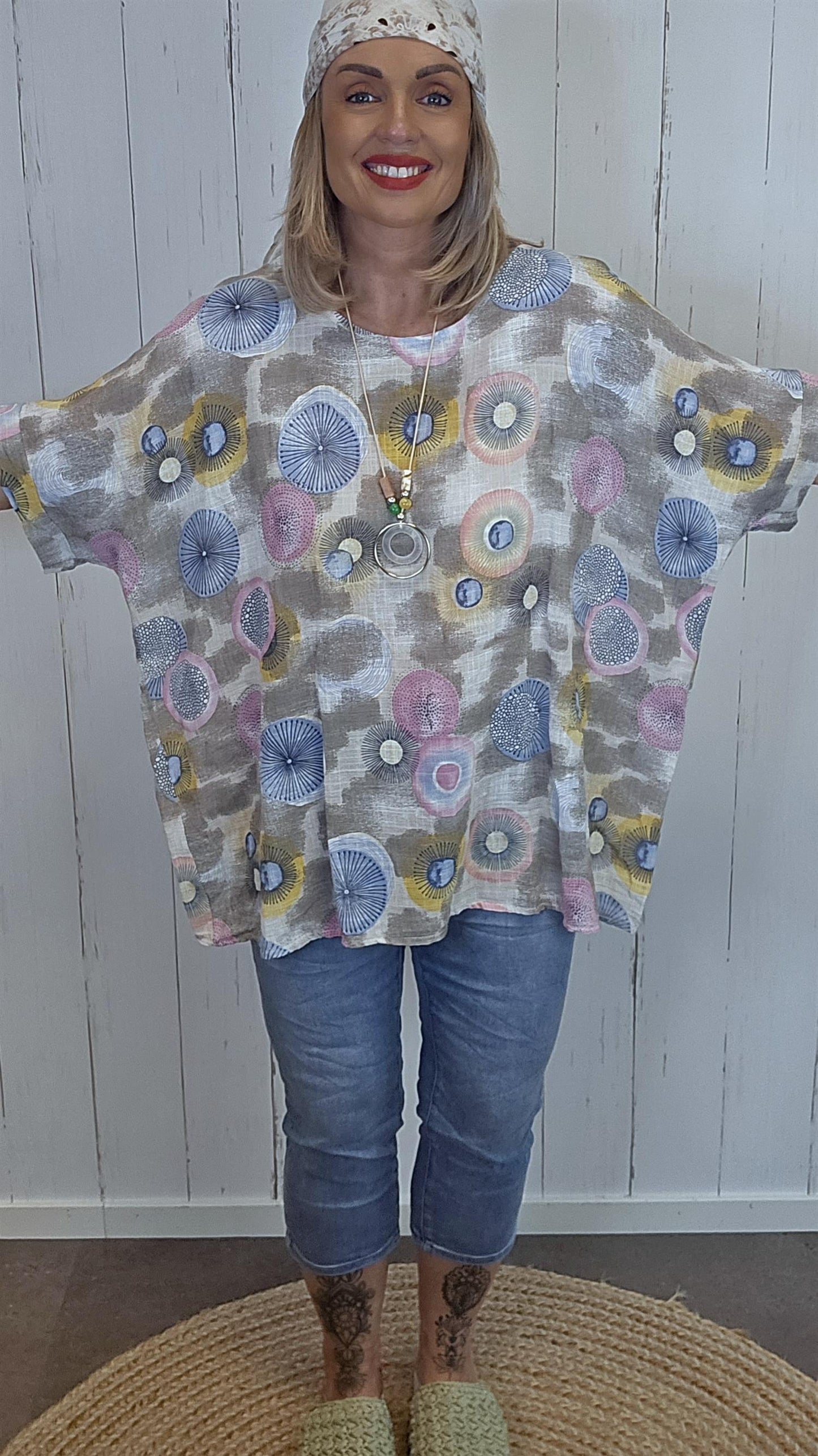 Pippi topp med print