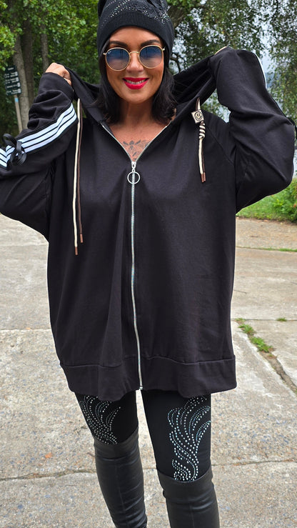 Amanda hettejakke svart