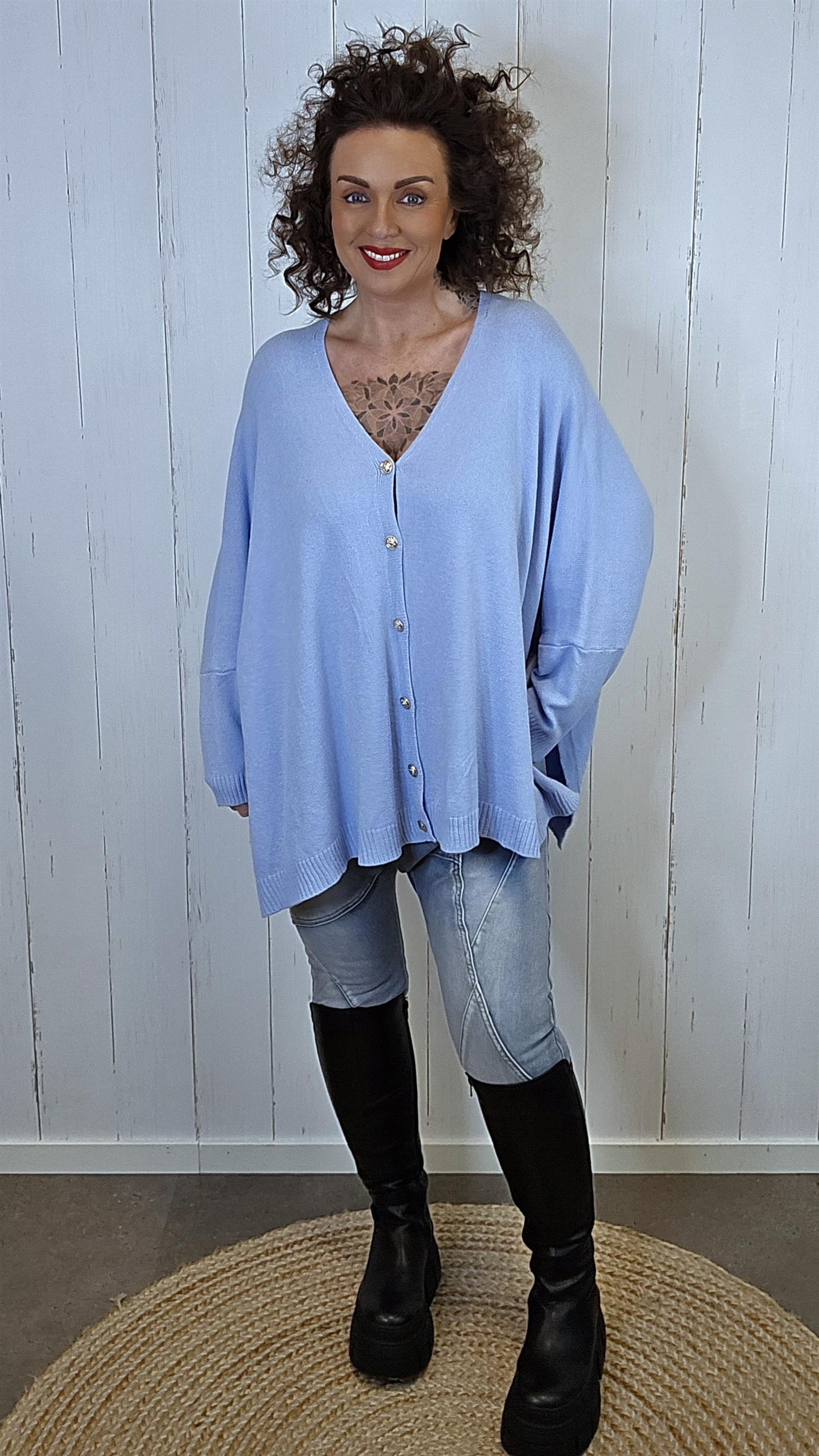 Enya cardigan lys blå