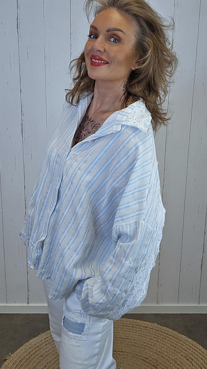 Petra skjorte lyseblå