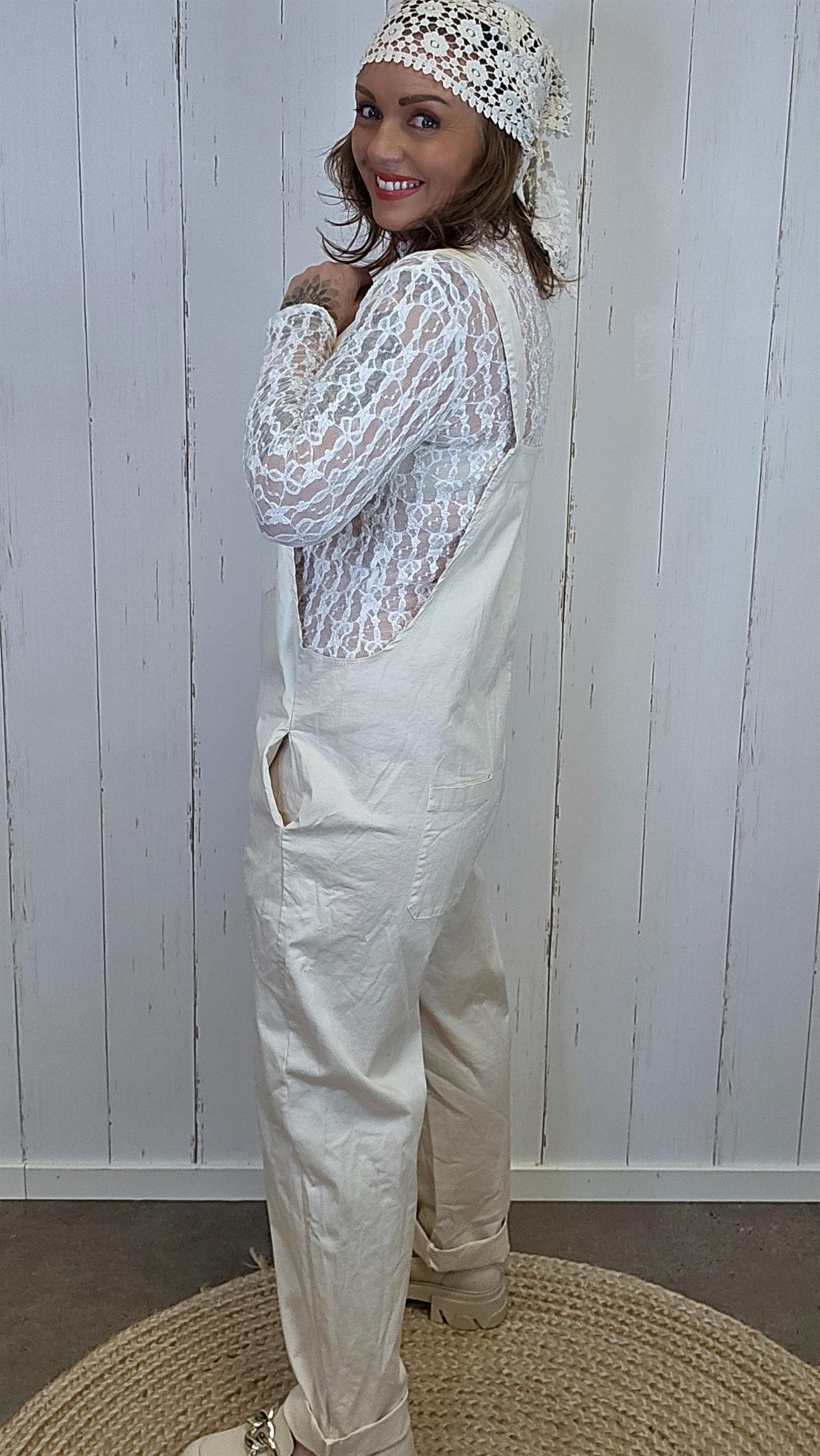 Sanna snekkerbukse beige