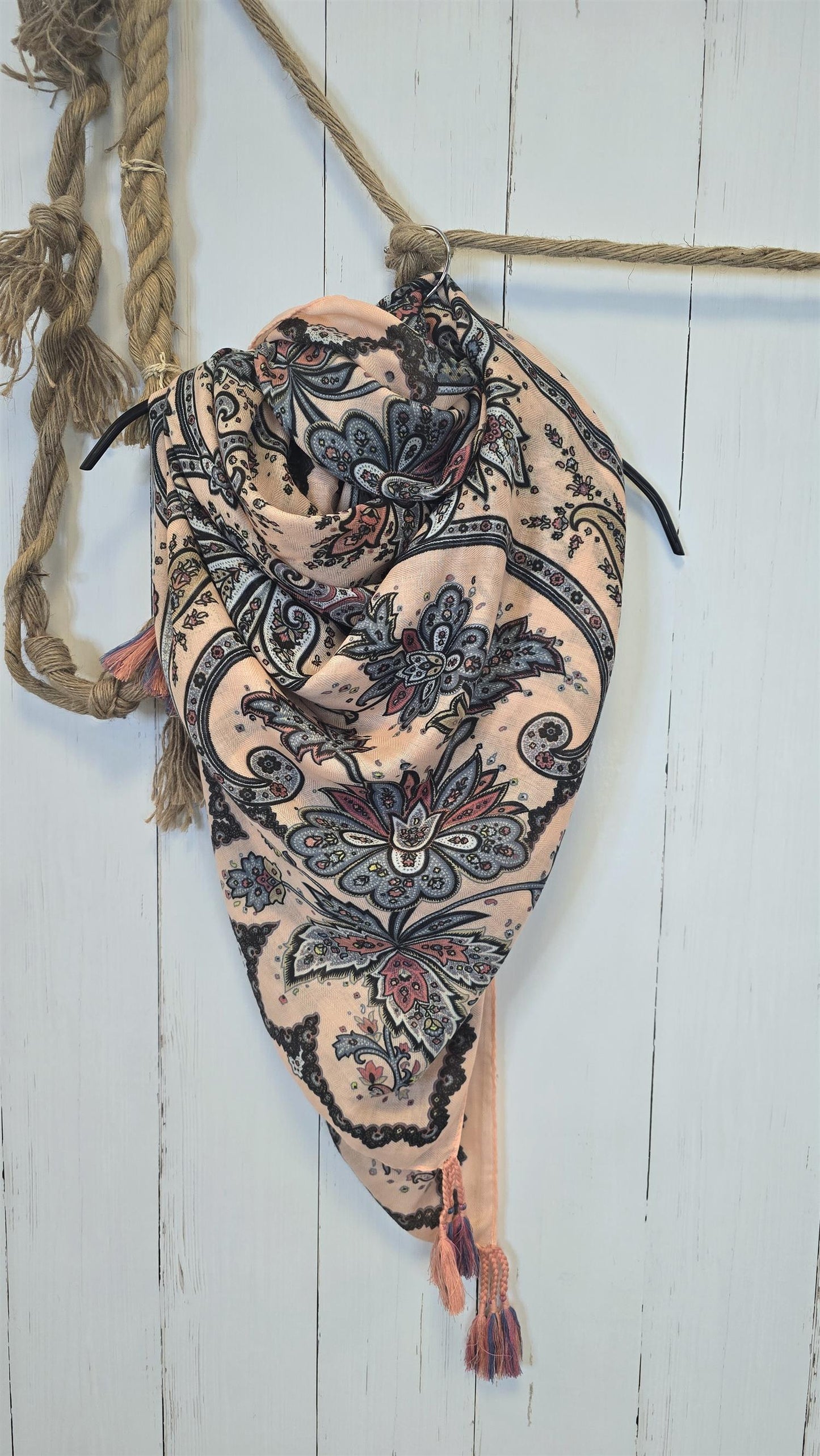 Pauline skjerf peach