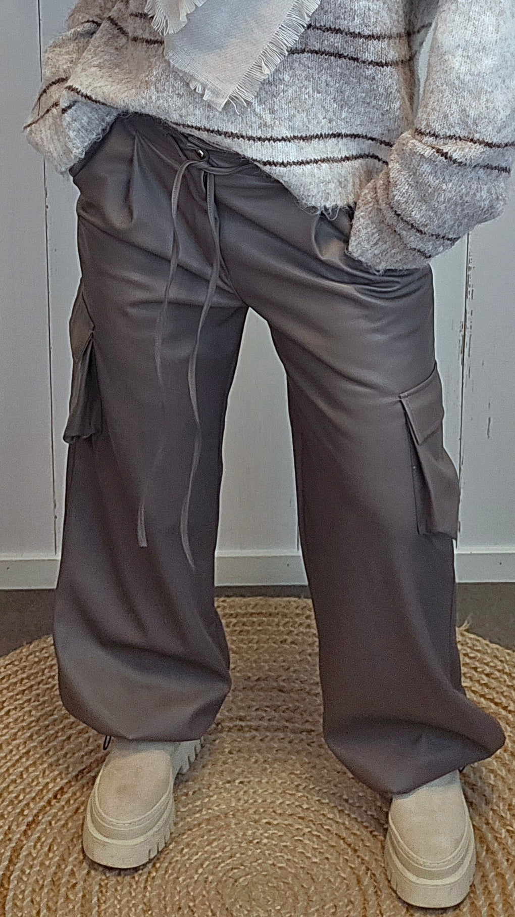 Tracy bukse taupe