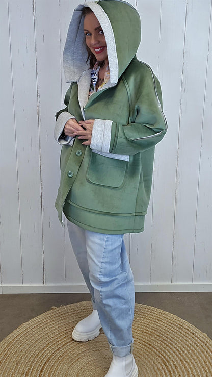 Ingrid hettejakke grønn