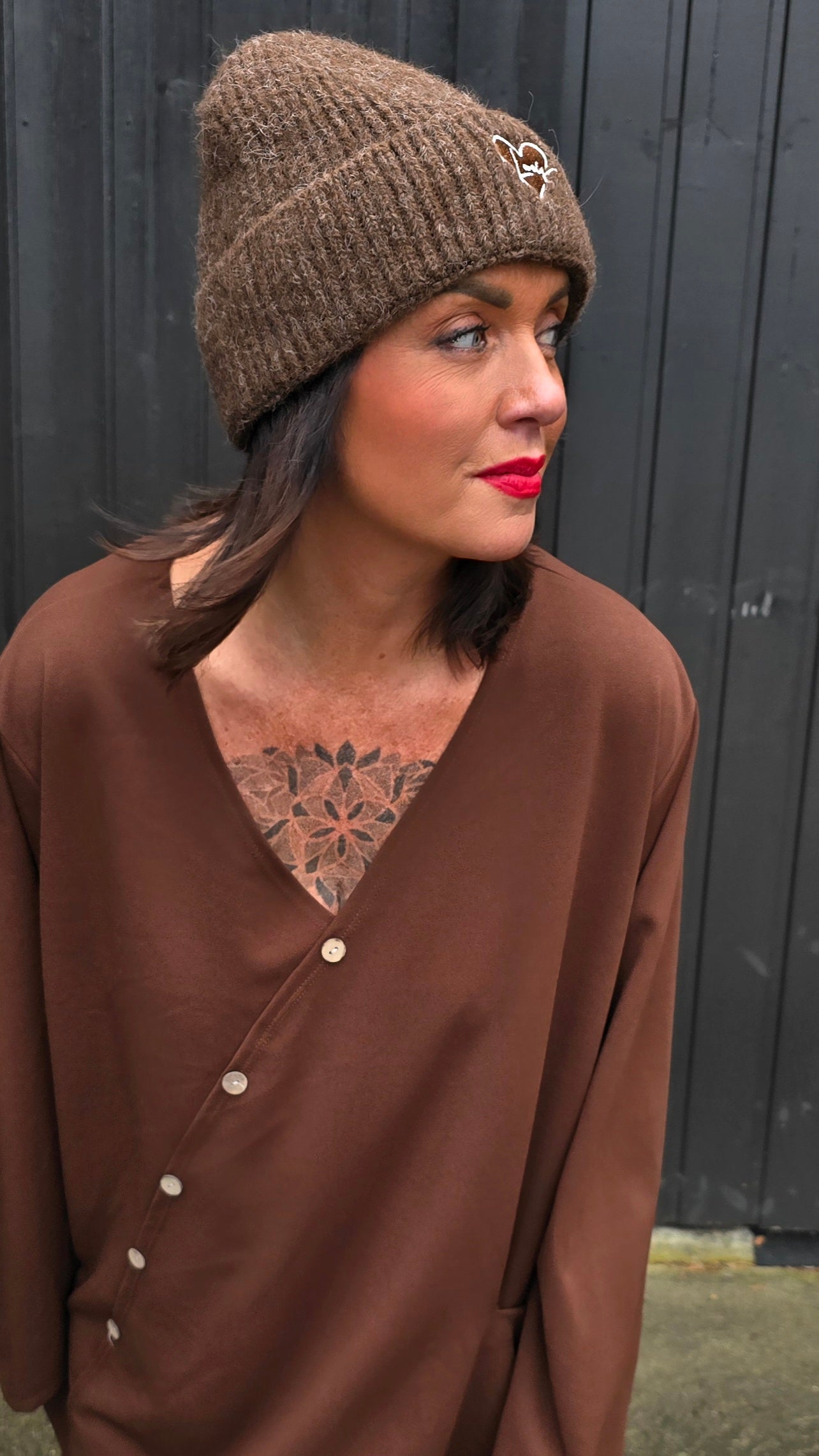 Love Beanie brun