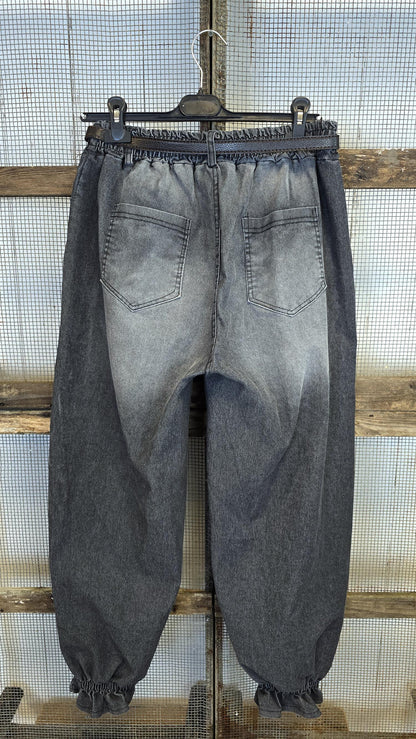 Hope bukse denimlook Grå