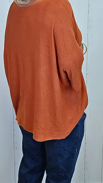 Leah genser topp rust