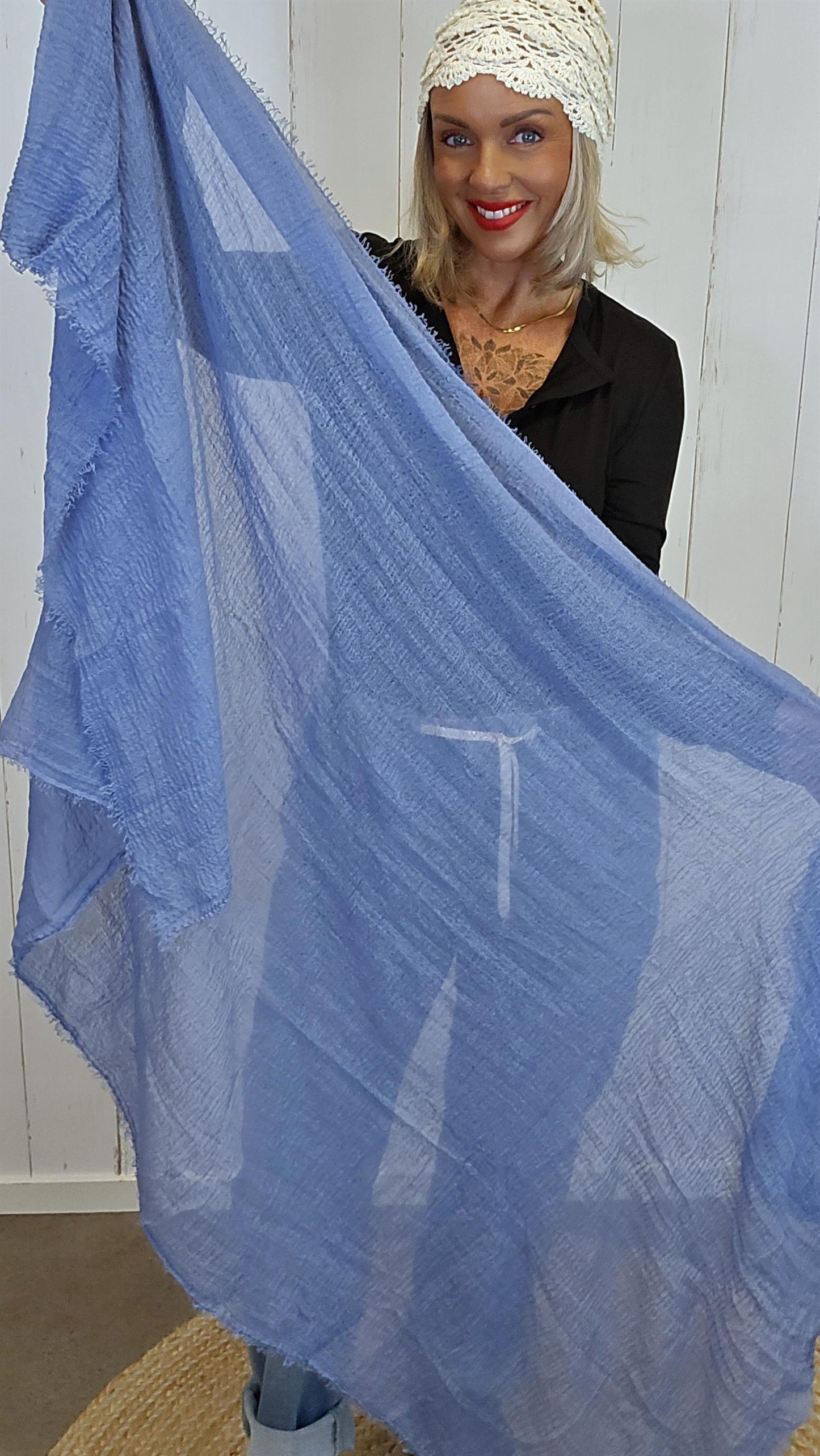 Izzy skjerf blå