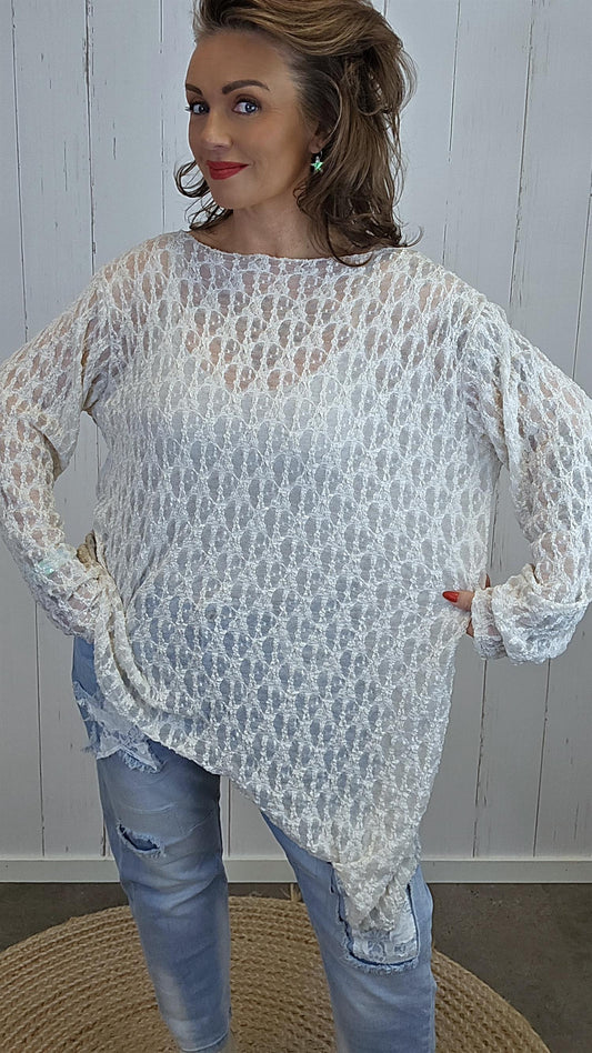 Oline blondetopp beige