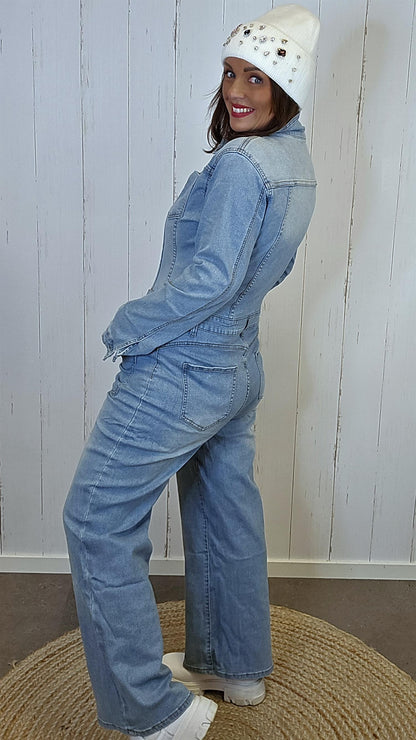 Nancy jumpsuit lys denim